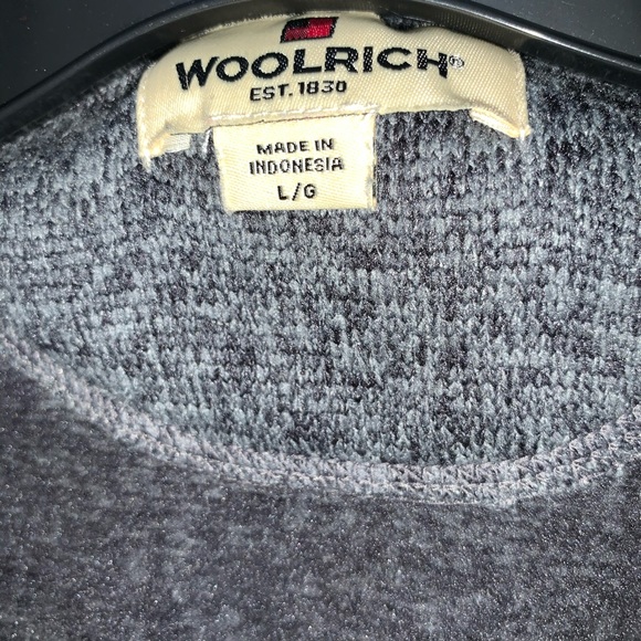Woolrich Fleece Pullover Sz L EUC - Picture 5 of 5